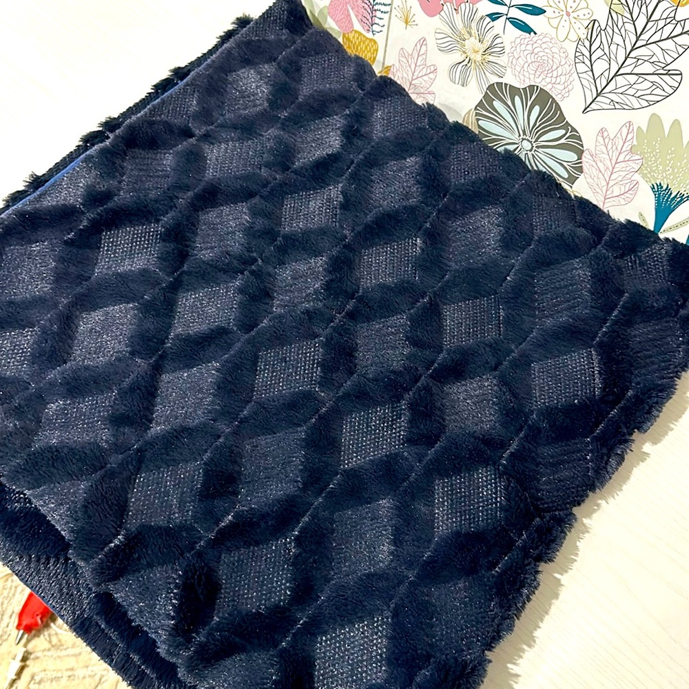 20 x 20 navy blue soft textured new pillow covers / shams